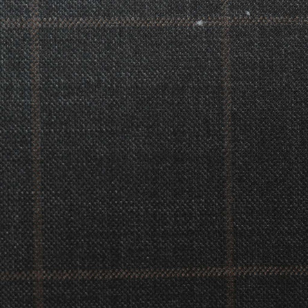 D551/1 Vercelli CV - Vải Suit 95% Wool - Đen Caro Nâu